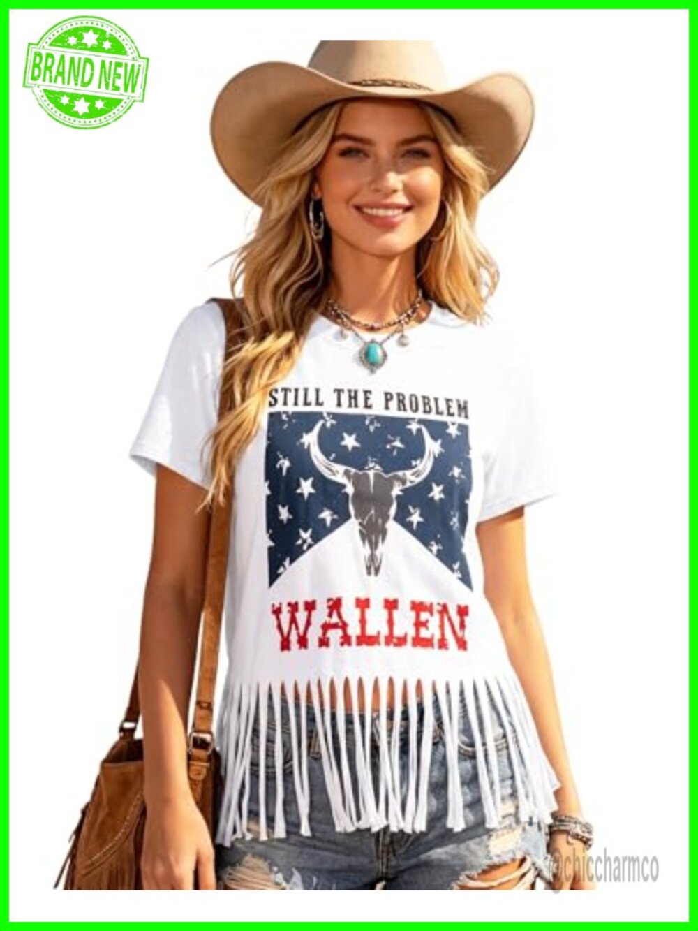 Fringe Western Cowgirl T-Shirt Tassel Country Concert Tee